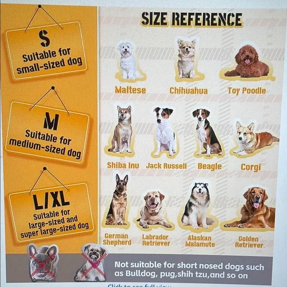 Plaid Dog Muzzle with Adjustable Straps - Picture 3 of 5